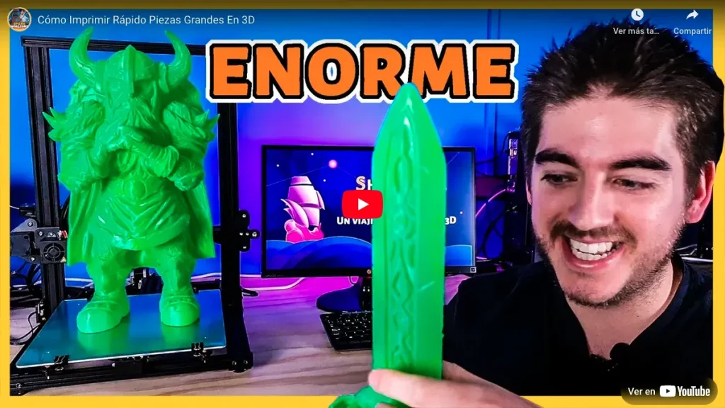 Tutorial de impresión 3D: Imprimir piezas grandes más rápido